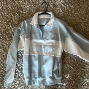 Blue and White Sweater